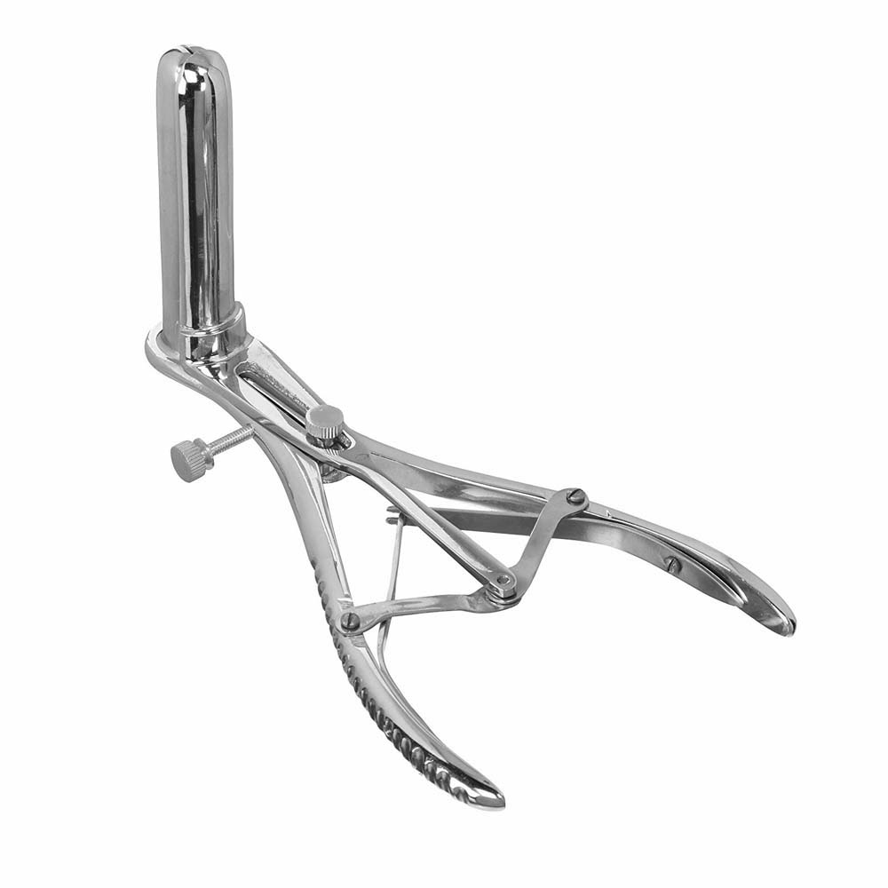 Stainless Steel Rectal Speculum For Anal Play And Medical Fetish